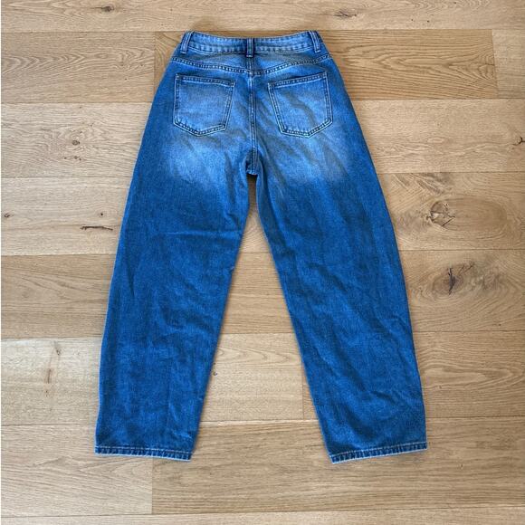 Cupshe Barrel Jeans City Girl Size XS Blue - Picture 4 of 4